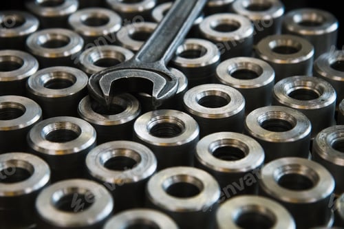 Preview: Metalworking Industry. Cutting Tool At Metal Working On Lather Machine