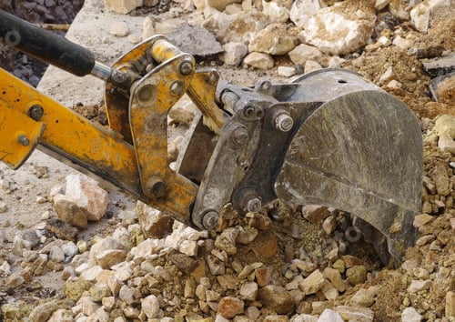 Preview: Part Of Modern Yellow Excavator Machines