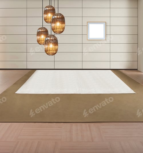 Preview: Bright Stone Wall Interior Design And Modern Lamp