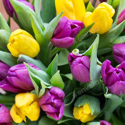 Preview: Flowers On The Grey Background.