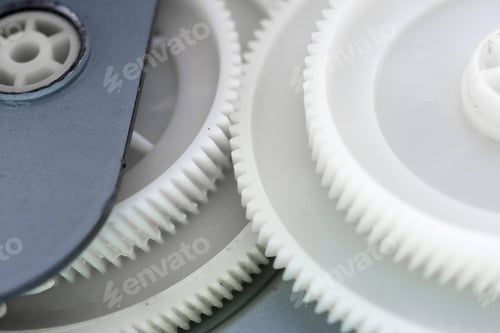Preview: The Part Of Laser Printer - Block With Cogwheels