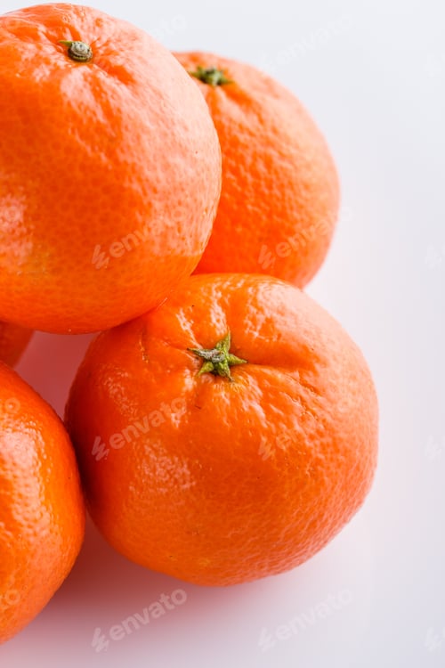 Preview: Juicy Mandarin On A White Acrylic Background