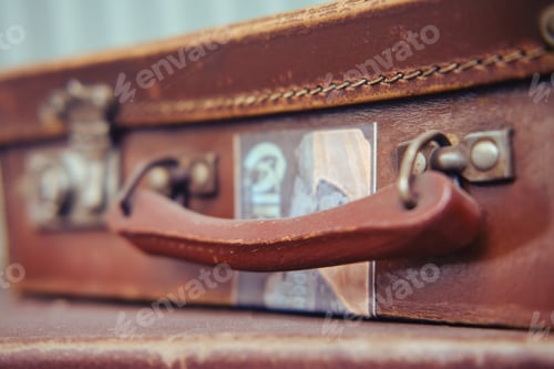Preview: Handle Vintage Shabby Valise, Close-Up