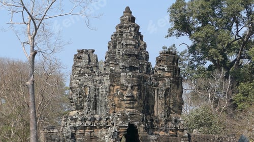 Preview: South Gate Angkor Thom At Angkor Krong Siem Reap, Cambodia