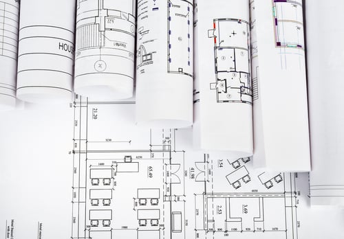 Preview: Architecture Plan And Rolls Of Blueprints