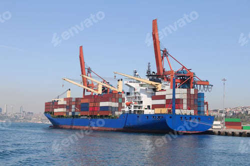 Preview: Container Ship Is Loading In A Port