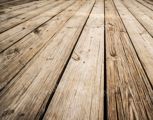 Preview: Close Up Of Composite Decking. Wood Planks Background. Timber Hardwood Wall.(Selective Focus)