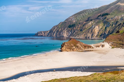 Preview: The Big Sur Beach And Coastline, California.