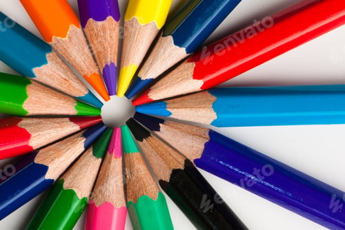 Preview: Macro Background Of The Pencil As An Element For Design. High Resolution.