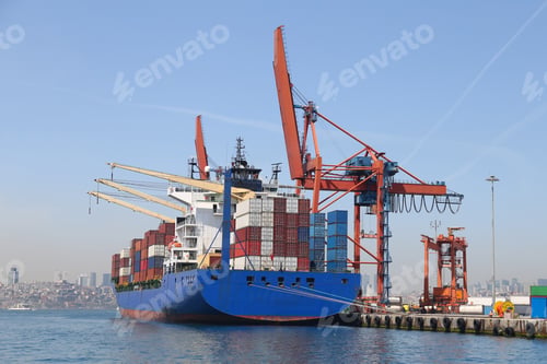Preview: Container Ship Is Loading In A Port