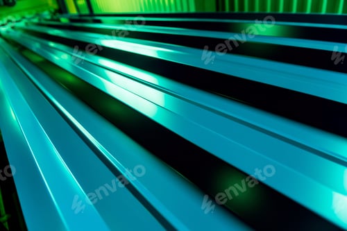Preview: Metal Sheet Forming Machine At The Modern Metalwork Factory.