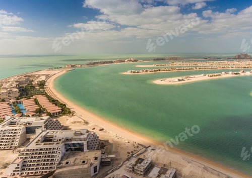 Preview: Aerial View Of Palm Jumeirah Island, Dubai.