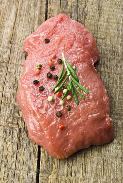 Preview: Beef Steak On A Wooden Table