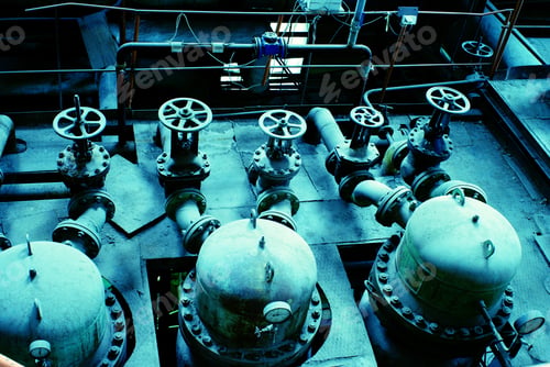 Preview: Pipes, Tubes, Machinery And Steam Turbine At A Power Plant