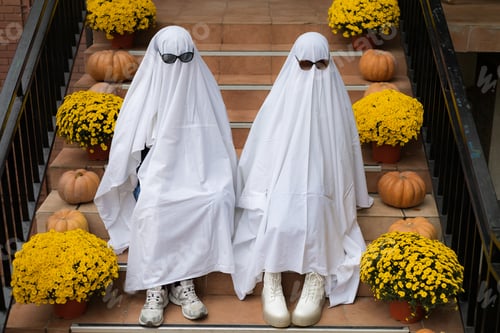 Preview: Popular Among Young People And Teenagers, The Trendy Entertainment Is To Dress In White Bedspreads