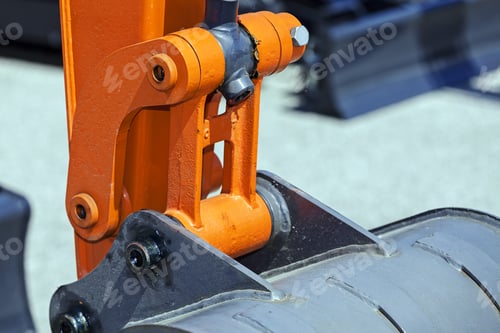 Preview: View On Detail Of New Excavator Digging; Note Shallow Depth Of Field