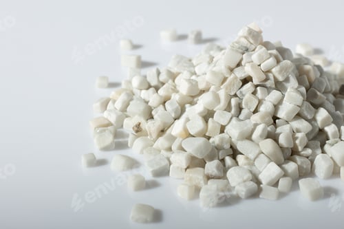 Preview: Beautiful Natural White Stone Scattered On A White
