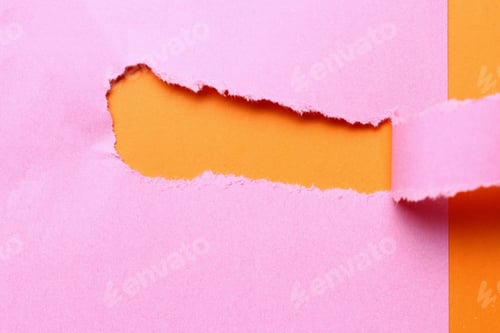Preview: Torn Paper Forms A Copyspace Frame For Text Or Label.