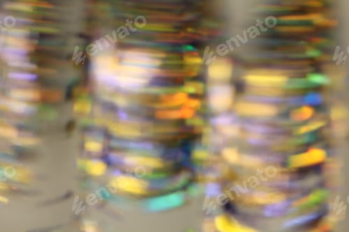 Preview: Blurred Abstract Creative Background. Green, Yellow, Blue Background. Lens Flare. Colorful Bokeh