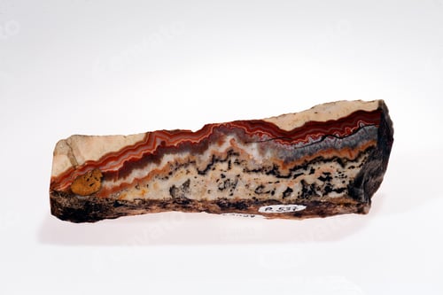 Preview: Agate Mineral Gemstone On The White Background