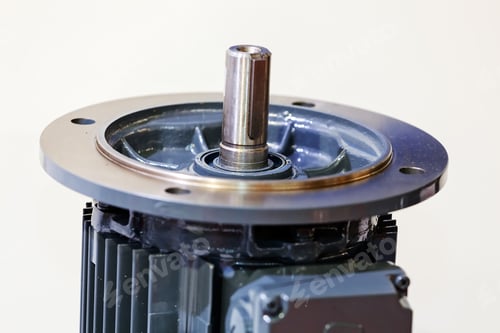Preview: Large And Powerful Electric Motor In Modern Industrial Equipment Plant