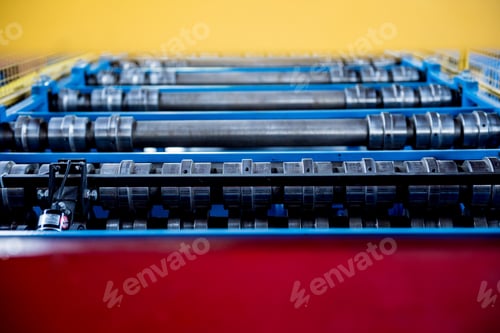 Preview: Metal Sheet Forming Machine At The Modern Metalwork Factory.