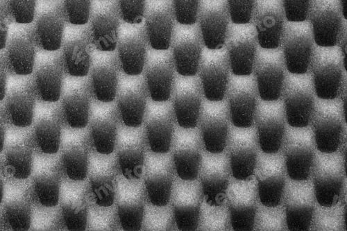Preview: Dark Artificial Foam, Acoustic Foam Insulation Texture On Background.