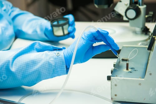 Preview: Interior Of Modern Research Laboratory. People At Work In The Scientific Laboratory