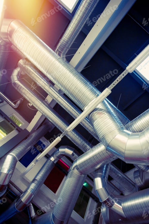 Preview: Ventilation Pipes And Ducts Of Industrial Air Condition