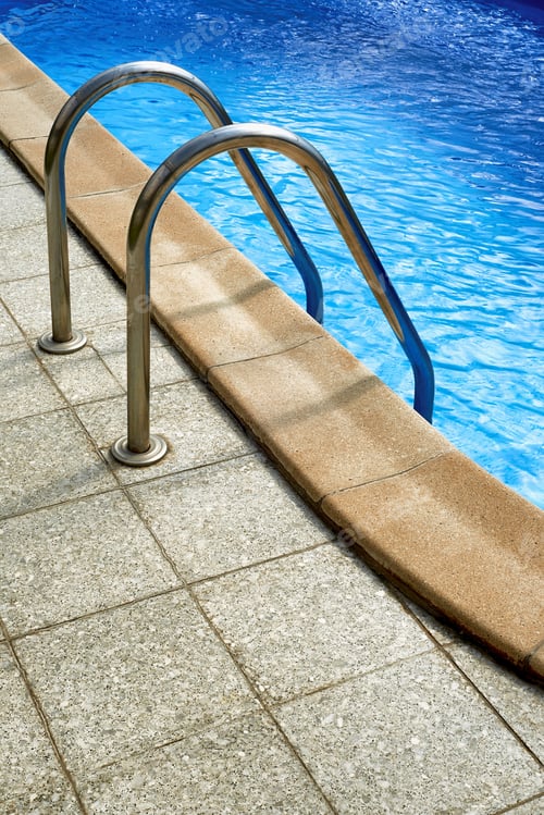 Preview: Stepladders Into A Pool Of Water
