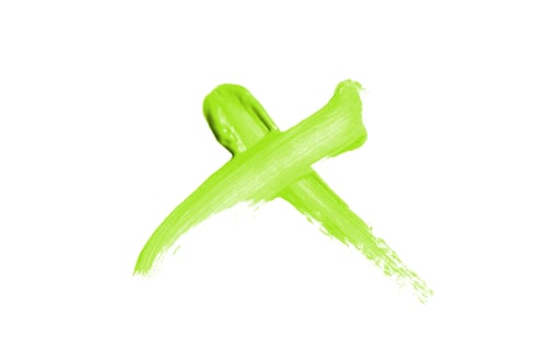 Preview: Bright Liquid Lipstick Smear In The Form Of A Check Mark Isolated On A White Background. Cosmetic