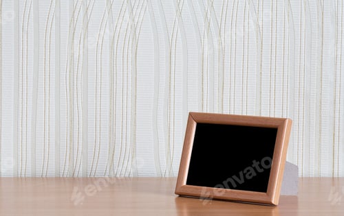 Preview: Photo Frame On Wooden Table