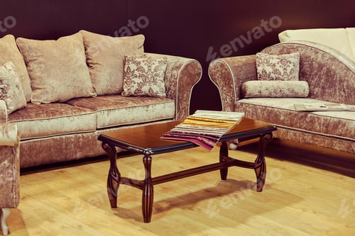 Preview: Modern Sofa For The Living Room, Note Shallow Depth Of Field
