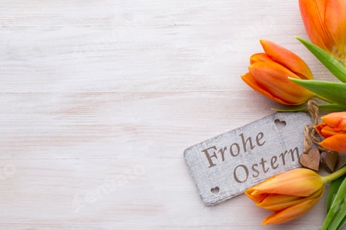 Preview: Easter And Spring Accessories. Greeting Card.