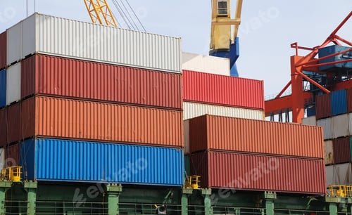 Preview: Container Ship Is Loading In A Port