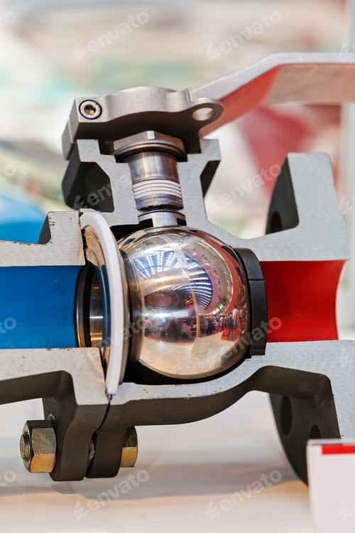 Preview: Intersection Of New Valves For Flow Control; Note Shallow Depth Of Field