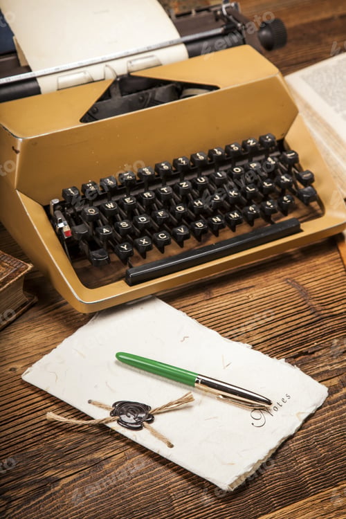 Preview: Old Typewriter, A Pile Of Books And A Lot Of Creativity!