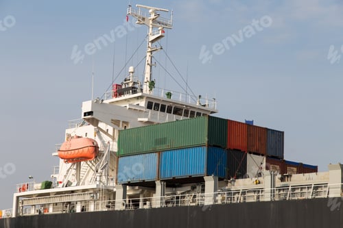 Preview: Cargo Ship Loading In A Trading Port