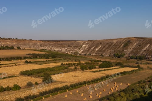 Preview: Hilly Landscape Of Eastern Europe. Popular Places For Travel. Moldova Old Orhei. Background