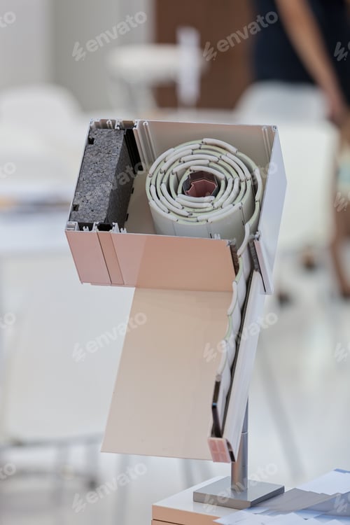 Preview: Section Of Mechanism For Blinds In Intersection, Note Shallow Depth Of Field