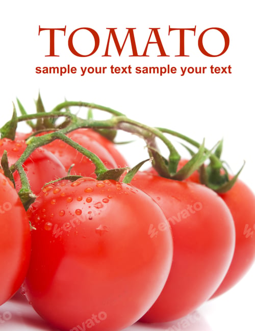 Preview: Close-Up Photo Of Tomatoes With Water Drops