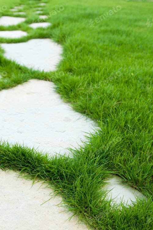 Preview: Concept Of Success, Challenge And Destination (Stones On A Lawn Park Regarding Phases And Goals)