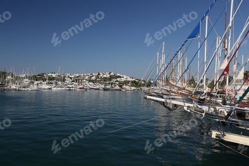Preview: Sailboats In Bodrum Marina, Mugla City, Turkey