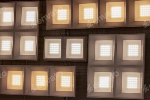 Preview: Square Led Panels Lighting On Light Fair