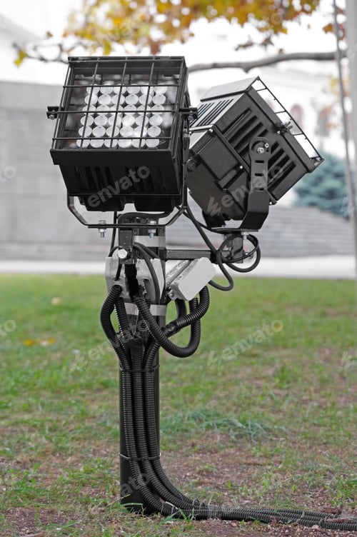 Preview: Close Up Outdoor Led Lamp On The Grass