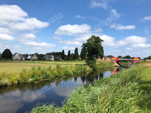 Preview: Rainbow Bridge In Oosterwolde, Friesland The Netherlands