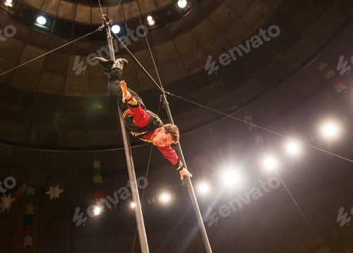 Preview: Aerial Acrobats Perform In The Circus