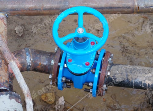 Preview: Fragments Of Old Cast-Iron Water Pipes With Metallic Corrosion