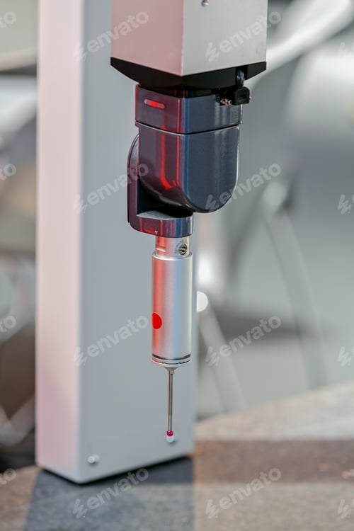 Preview: Detail Of Laser Cutting Machine Head, Advanced Technology; Note Shallow Depth Of Field