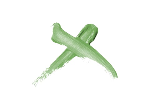 Preview: Bright Liquid Lipstick Smear In The Form Of A Check Mark Isolated On A White Background. Cosmetic